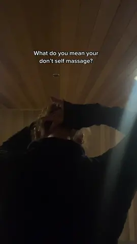 Self massages hit even more in the sauna #massagetherapy #selfmassagetips #neckpain #saunatime #healing #fyp #fitnesstok 