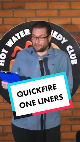 Quickfire One Liners 😂 #garydelaney #hotwatercomedy #standup #fyp #funny #paulsmithcomedy #uk #foryoupage #foryou #silly #hilarious