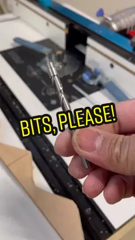 New Whiteside spiral upcut flush trim bit. Cuts like butttttterrrrr 🤤 . . #woodworking #rad #raddesign #allradeverything #radetc #woodworking #workshop #router #plinko #tattoo #getwhatyouget #makers #makersgonnamake #DIY #tools #garageshop #cnc #lasercutting #router #routertable 