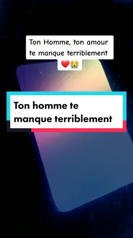 Ton homme, ton Âme soeur te manque terriblement.  Tu es tellement triste sans lui. #chagrindamour #amoureuse❤️ #tumemanques #pourtoi #cartomancienne🔮 #tiragedecarte #bienveillanceetamour 