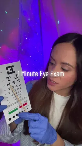Eye exam 👁 #asmr #asmrsounds #asmrvideo #asmrroleplay #asmrmedical #asmreyeexam #fyp 
