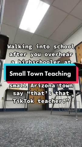 What can I say I’m in it for the fame. 😂  I love living and teaching in a small town. I can’t remember the last time I went to the store and didn’t run into someone I know.  Where do you live and teach? #teachersoftiktok #smalltownlife #AXERatioChallenge #middleschoolteacher #teacherfyp #fyp #smalltownteacher 