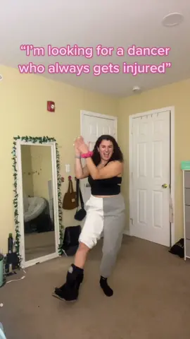 A boot, ankle brace, wrist brace, knee brace, and many more during college #fyp #dance #dancer #collegedance #danceclass #dancers #dancelife #dancerlife #fy #dancemoms #danceteacher #danceinjury 