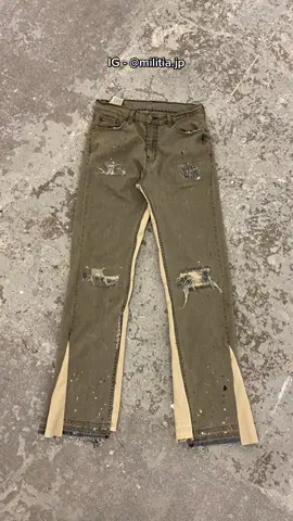Custom Denim Made By Us #fyp #foryou #trend #dance #flarepants #gallerydept 