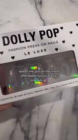Salon who? Get gorgeous nails instantly with @dollypopnails code ARIANA10 to save $$$  #pressonnails #pressonnailstutorial #nailsdid #diynailsathome #AXERatioChallenge #grwmroutine #grwm #beautyproducts #beautyprep #nails💅 #nailsoftiktok #nailscheck #ugccreator #ugcexample #ugccontent 