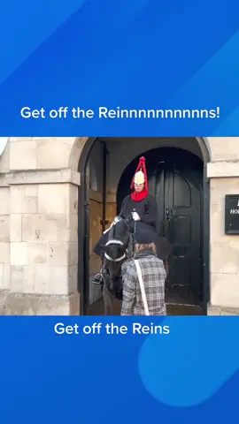 Get off the Reins  #foryou #horseguardsparade #king #guards #foryoupage #foryourpage #viral #trending #uk #London #horse #horseriding #animals 