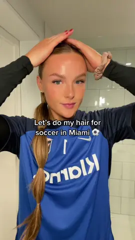 The bubbles are bubbling… #Soccer #soccerplayer #goalkeeper #goalkeepertraining #intermiami #miami #hairstyle #athletichairstyles #bubblebraid #hairtutorial #easyhairstyles 