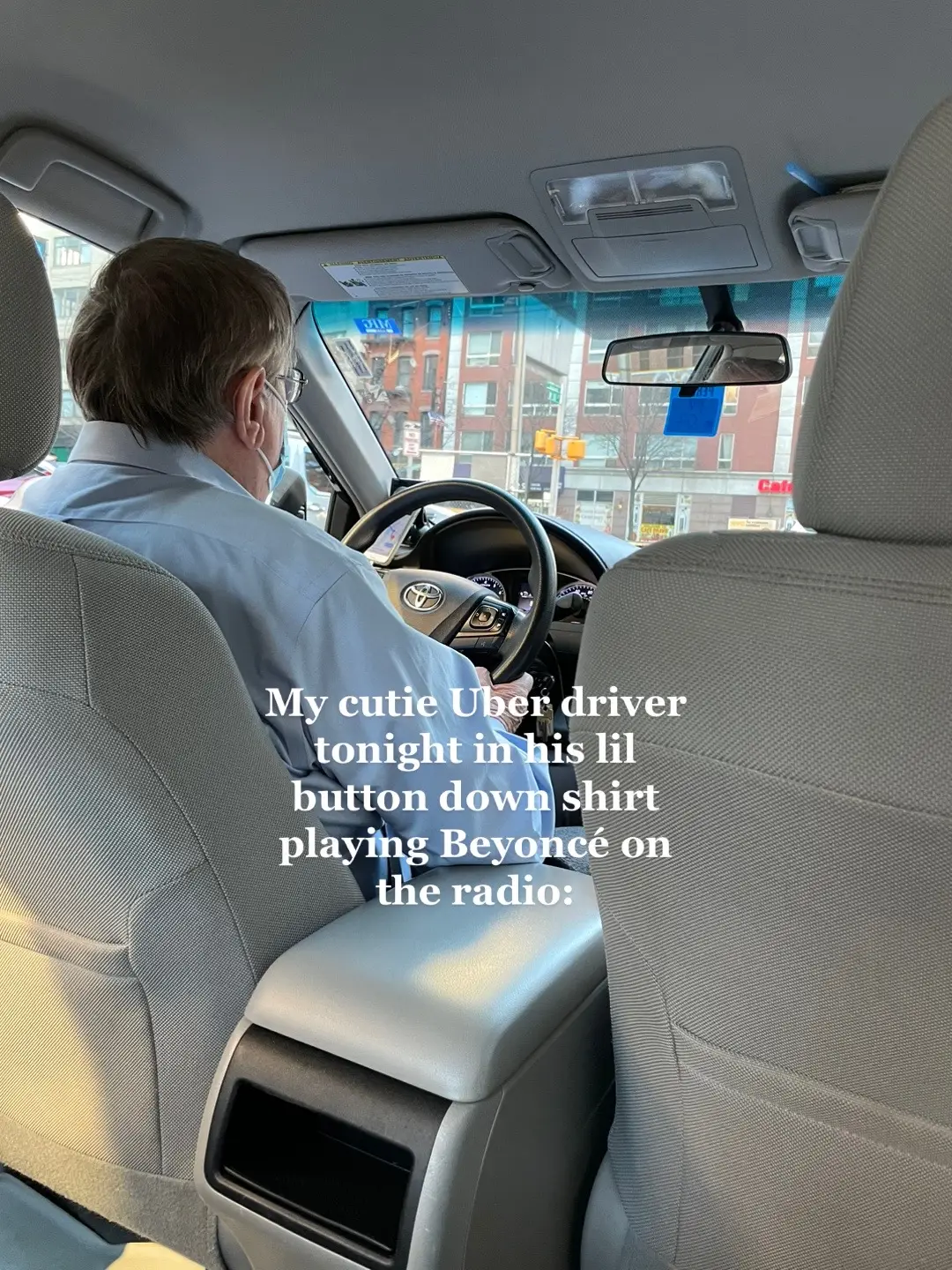 Don’t mind me just shedding tears in your back seat sir 🥹🫶✨ #cute #wholesome #emotional #cutie #cutiepie #nyc #nyclife #uber  