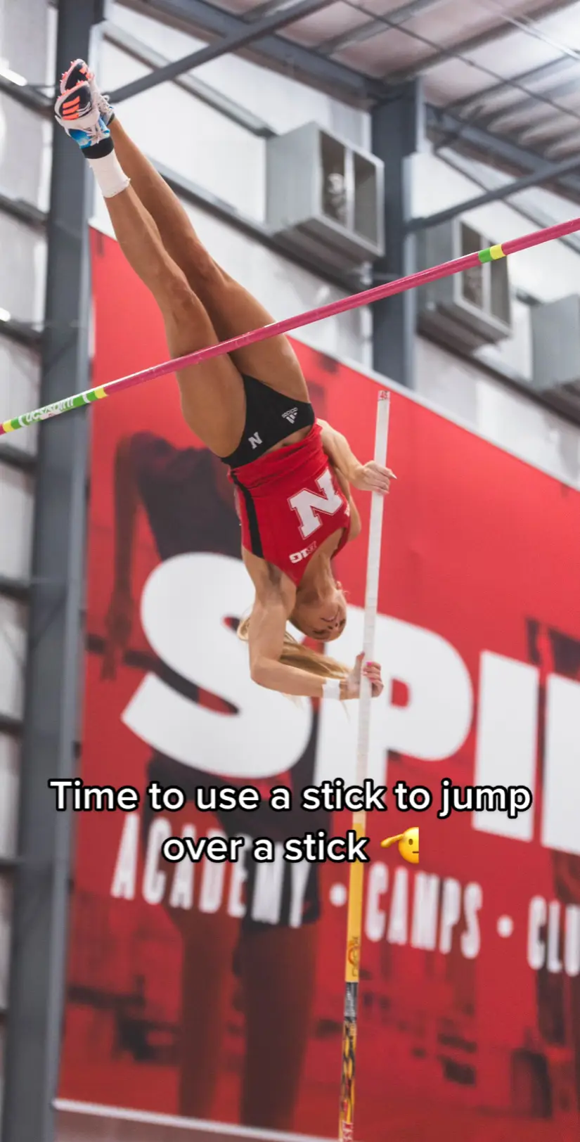 Come along with me on #meetday at indoor conference championships 😎 #trackandfield #bigten #huskers 