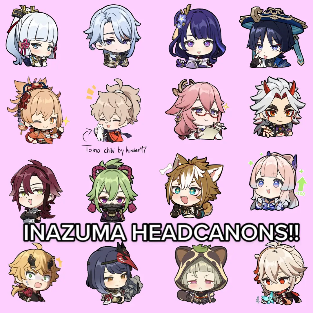 Inazuma headcanons! As always, additional notes will be added in the comments. #inazuma #genshin #GenshinImpact #headcanon #redesign #genshinheadcanons #ayaka #ayato #ei #raidenshogun #scaramouche #wanderer #yoimiya #tomo #yaemiko #yae #itto #aratakiitto #heizou #kukishinobu #gorou #kokomi #sangonomiyakokomi #thoma #kujousara #sayu #kazuha #kaedeharakazuha 