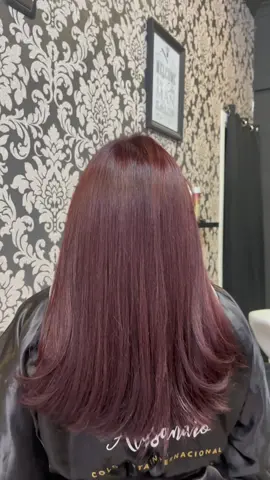 Color mogano espectacular 😌 #cambiodelook #cambiodecolor #latinoseneuropa #peruanosenroma 