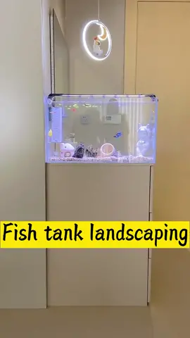 Desktop fish tank for home decorations #aqua #aquarium #aquariumfish #fishtank #landscape #homedecoration #DIY #diycraft #homemade #fyp