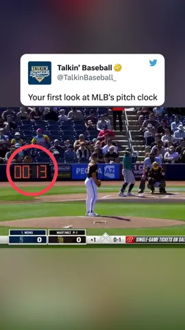 Thoughts on the newly-implemented MLB pitch timer? 👀 (h/t TalkinBaseball_/TW) #MLB #baseball 