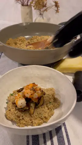 QUINOA RISOTTO #PLUScertified ✔️  • • Dinner Plus Spices are now available on DinnerPlus.co/Shop • • #dinnerplus #scotlouie #food #Foodie #cooking #dining #foodblog #Lifestyle #tutorial  #organic #tasty #comfortfood #cookingvideos #cookingtutorial #ASMR #foryou #recipes #Quinoa #Risotto #Seafood #Mushroom #Shrimp #FYP #myrecipe #mushroomrisotto #foodtiktok #FoodTok #fypシ 