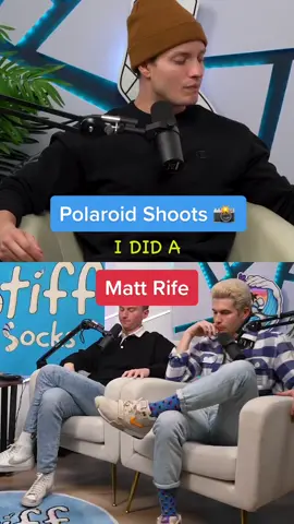 Polaroid shoots @matt_rife #stiffsockspod 
