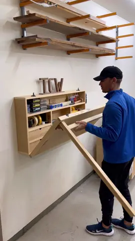 Click the link in my bio for plans! A nifty little foldable workstation for my small shop.  . Maybe @mercurystardust wants to duet this build? 