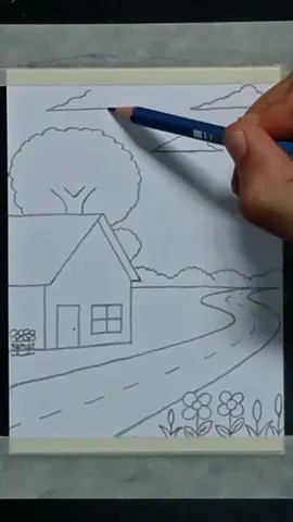 Menggambar Pemandangan Alam untuk Pemula #menggambar #pemandangan #pensilwarna 
