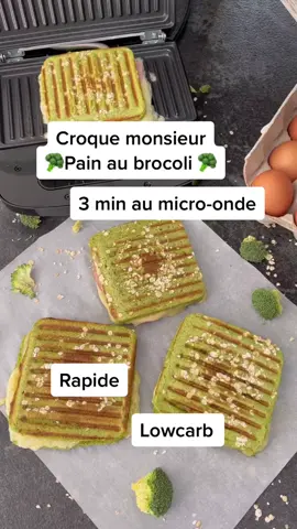 Adios le pain de mie avec ce pain Healthy au brocoli, riche en protéines, pauvre en glucides, igbas, et tout aussi gourmand 🤗 #croquemonsieur #brocoli #sanspain #microonde #microwave #recetterapide #recettefacile #recettesaine #dieteticiennegourmande #sainetgourmand #lowcarb #igbas #recetteigbas