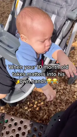 He was like “fine since you won’t take me out I’ll do it myself”😂😂#parkdays #fyp #laughs#funnybaby #covidbaby 