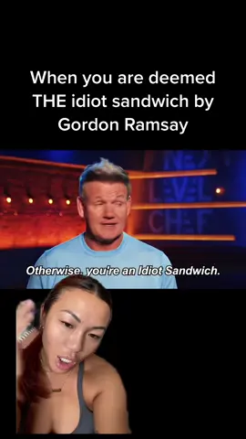 Honestly, iconic. I’m honored 😂 #idiotsandwich #NextLevelChef #GordonRamsay #greenscreenvideo 