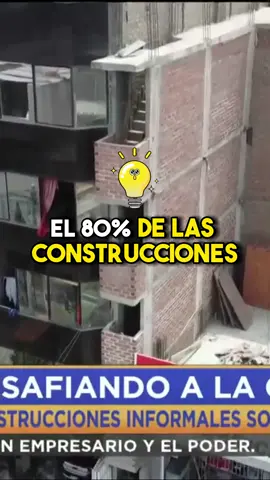 ¿Sabías que el 80% de las construcciones en Lima Perú son informales? #peru #lima #sismos #ingenieriacivil #terremoto #foryou #fyp #informal