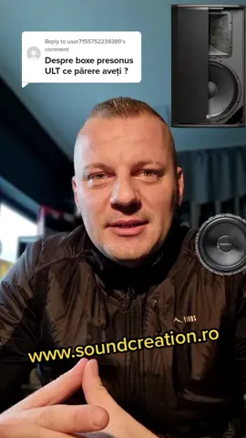 Replying to @user7155752239389 @PreSonus #activespeakers #ult #soundcreation 
