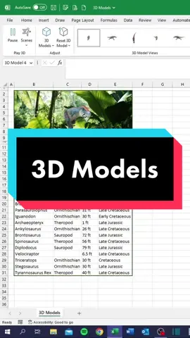 There are so many 3D models to choose from! #cheatsheets #excel #exceltips #googlesheets #spreadsheets #tutorial 