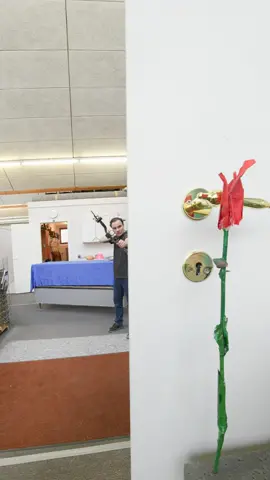 Compound bow trick shot! Some asked if I could shoot compound bow
