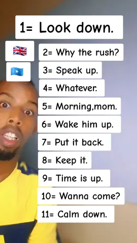somali into English #LearnOnTikTok #vocabulary #somalitiktok #foryourpage #ingles #viralvideo #foryou 