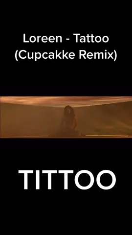 THIS ONE ATE #loreen #tattoo #sweden #sverige #eurovision #eurovision2023 #cupcakke #cupcakkeremixes #cupcakkeremix #floptok #flop 