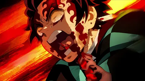 TANJIRO GETTING HIS SLAYER MARK BUT ITS IN 4K #fyp #4k #demonslayer #kimetsunoyaiba #entertainmentdistrictarc #gyutaro #uzui #tanjiro #zinetsu