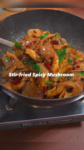 Stir-fried spicy mushroom, easy Chinese food recipes for beginners #Recipe #food #chinesefood #cooking #yummy #mushroom #spicy #foryou 
