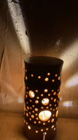 carving a night lamp #crafts #bamboo #fyp #foryou 