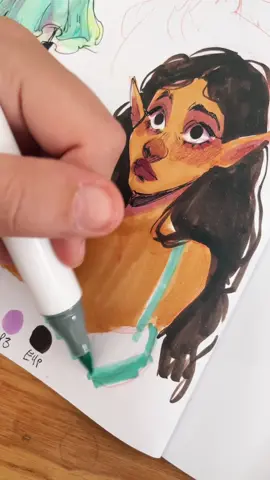 Fairy spread 🧚🏽‍♀️ #drawingprocess #artprocess #fyp #foryou #sketchbook #markers #traditionalart #artistsoftiktok #art #sketching 