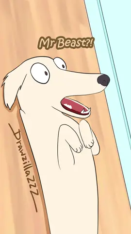 It was awesome to work with the Mr.Beast’s team #borzoi #longnosedog #mrbeast #animationtiktok #wholesome #voiceover #dogs #fypシ 