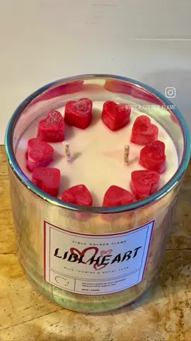 Libi Heart Scented Candle 🕯️ Now available at Viola Golden Flame - Link in Bio #smallcandlebusiness #scentedcandle #violagoldenflame #luxurycandle #handmade #homedecor #perfectgift #sparkle #relax #treatyourself