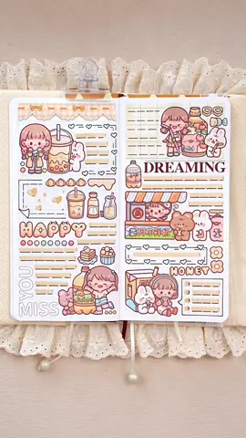 Yellow theme journal 💛💛💛🌟 Hope you happy every day 🥰🥰 #asmr #stickers #journal #satisfying #calm #journaling #fyp #fypシ #foryou 