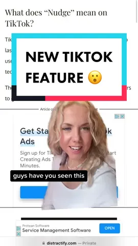 NEW TIKTOK FEATURE ❗️ Have you got this yet? What are your thoughts 💭 #tiktokfeature #tiktokupdate #newtiktokfeature #tiktokfeature2023 #tiktoknudge 