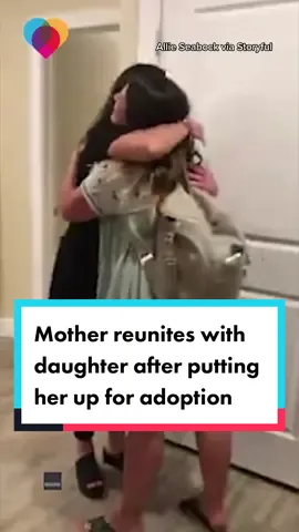 This mom put her daughter up for adoption 29 years ago. This is the tearful moment they reunited for the first time. 😭 #emotional #family #Love #MomsofTikTok 