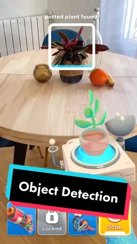 Using the combination of #MediaPipe and #AR, we've developed a smooth and stable #ObjectDetection system that surpasses traditional 2D box drawing methods By adding a 3rd dimension, we can detect an object's 3D position using both #ML and AR anchors #AugmentedReality #Unity #ArGame #MachineLearning