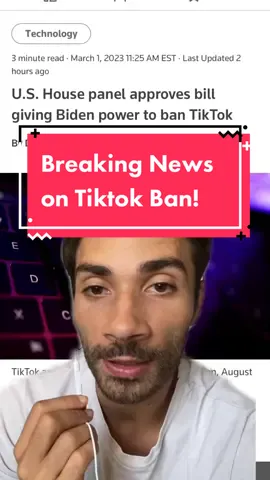 Tiktok Ban Update 3/1/23 1:30pm ET #tiktokban #tiktok #ban #update  