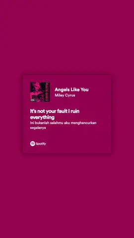 Miley Cyrus - Angels Like You #lirikterjemahan #fyp #spotify #sadvibes🥀 