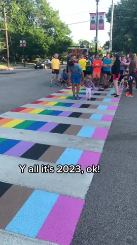 The default is gay 😸#rainbowcrosswalk 