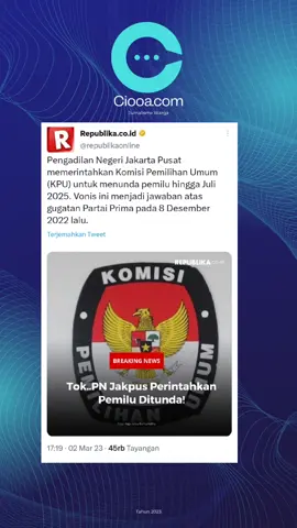 waduh sekelas Pengadilan Negeri bisa memerintahkan untuk penundaan pemilu. gimana pendapat ahli hukum, Monggo silahkan ada yang tau sama partai prima?  #pnjakartapusat #pemilu #2024 #2025 #partaiprima 