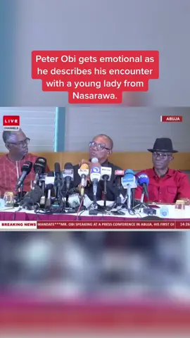 Peter Obi describes his encounter with a young lady from Nasarawa. #pulsenigeria #electionresult #2023eclections 