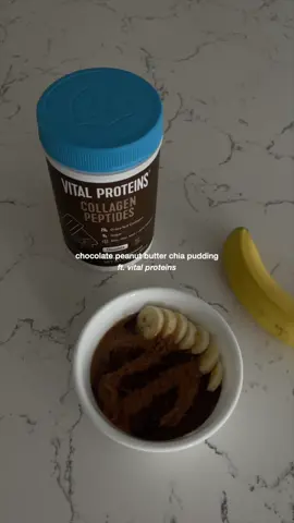 new favorite sweet craving: chocolate peanut butter chia pudding ft. @vitalproteins 🍫🥜🤎 #EverybodyWithABody #vitalpartner 
