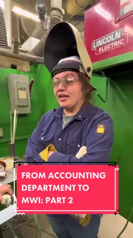 Part 2 of why our student decided to quit her office job to become a welder!! #weldertraining #welding #missouri #weldingcareer #migwelding #welder #weldingschool #1776workwear #trades #tradeschool #missourtiywyeldingskills #careerchange #weld #weldinglife #ironworker #weldingmachine #training #welders #school #nevada #stlouis #career #mwi #missouriweldinginstitute 