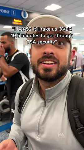 WHAT A SWEAT 😅 #betting #handshakebets #tsa #airport 