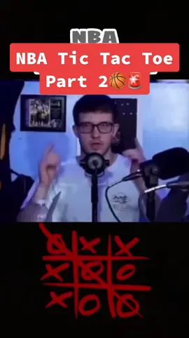 NBA Tic Tac Toe Part 2🏀🚨 #NBA #nbatiktok #nbapodcast #tictactoechallenge #basketball #basketballtiktok #basketballpodcast #nbaplayerrankings #fypbasketball #fyp 