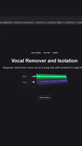 instrumentals and vocal isolator #music #instrumental #editing